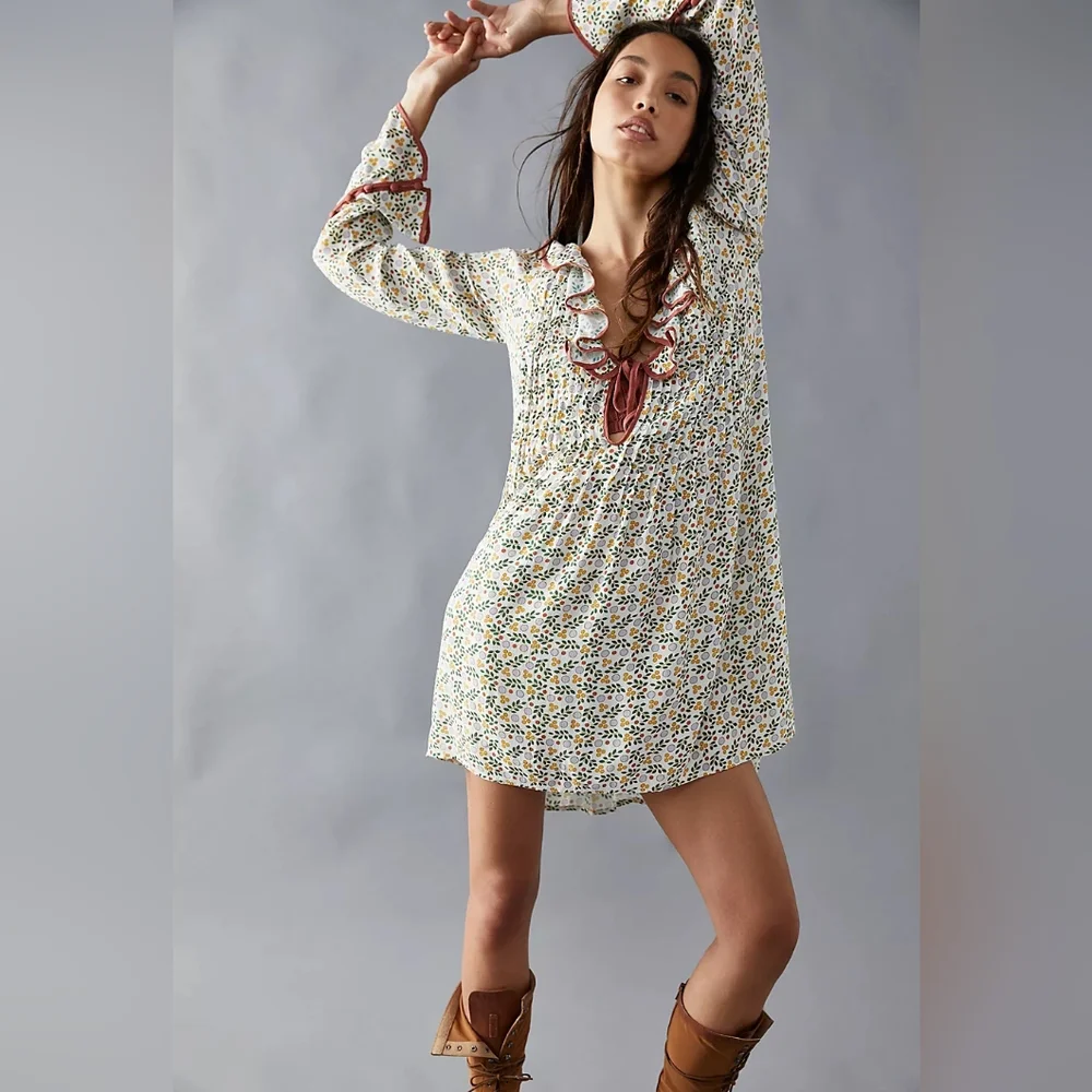 Free People Blossom Baby Mini Dress